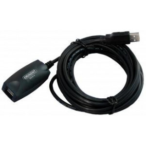 Ewent EW1014 cabo USB 5 m USB 2.0 USB A Preto