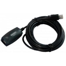 Ewent EW1014 cabo USB 5 m USB 2.0 USB A Preto