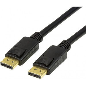 LogiLink CV0120 cabo DisplayPort 2 m Preto