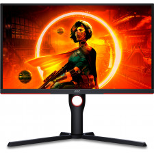 AOC G3 25G3ZM BK monitor de ecrã 62,2 cm (24.5") 1920 x 1080 pixels Full HD Preto, Vermelho