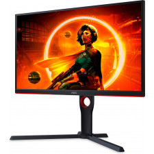 AOC G3 25G3ZM BK monitor de ecrã 62,2 cm (24.5") 1920 x 1080 pixels Full HD Preto, Vermelho