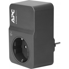 APC PM1WB-GR estabilizador de corrente Preto 1 tomada(s) CA 230 V