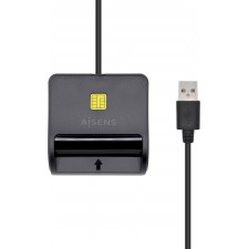 AISENS ASCR-SN01-BK leitor de controlo de acesso Leitor de controlo de acesso USB Preto