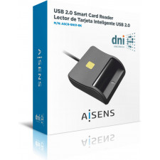 AISENS ASCR-SN01-BK leitor de controlo de acesso Leitor de controlo de acesso USB Preto