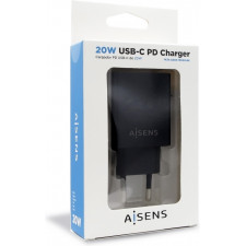 AISENS ASCH-1PD20-BK carregador de dispositivos móveis Preto Interior