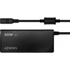 AISENS ASLC-65WAUTO-BK adaptador e transformador Interior 65 W Preto