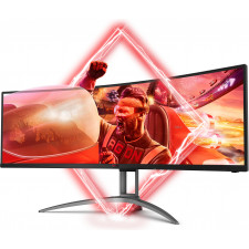 AOC AGON 3 AG493UCX monitor de ecrã 124,5 cm (49") 5120 x 1440 pixels LED Preto