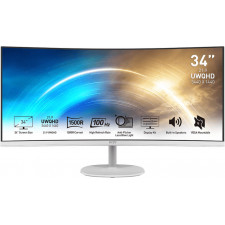 MSI Pro MP341CQW 86,4 cm (34") 3440 x 1440 pixels UltraWide Quad HD Branco