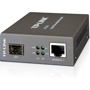 TP-Link MC220L conversor de rede de média 1000 Mbit s Multimodo, Modo único Preto