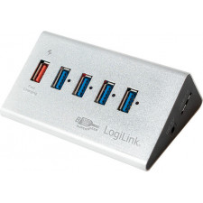 LogiLink UA0227 hub de interface USB 3.2 Gen 1 (3.1 Gen 1) Micro-B 5000 Mbit s Preto