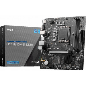 MSI PRO H610M-E DDR4 motherboard Intel H610 LGA 1700 micro ATX