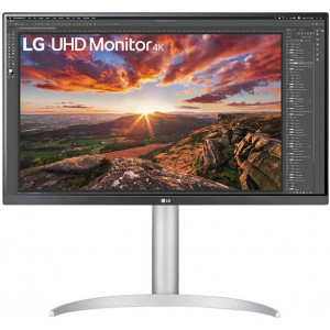LG 27UP850N-W LED display 68,6 cm (27") 3840 x 2160 pixels 4K Ultra HD Prateado, Preto