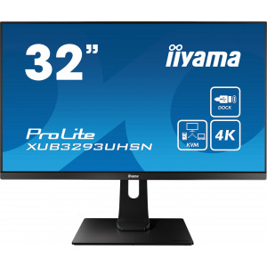 iiyama ProLite XUB3293UHSN-B1 monitor de ecrã 80 cm (31.5") 3840 x 2160 pixels 4K Ultra HD LED Cinzento