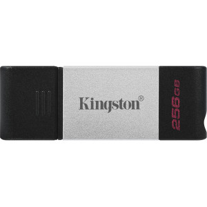 Kingston Technology DataTraveler 80 unidade de memória USB 256 GB USB Type-C 3.2 Gen 1 (3.1 Gen 1) Preto, Prateado