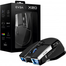 EVGA X20 rato Ambidestro RF Wireless + Bluetooth + USB Type-A Ótico 16000 DPI