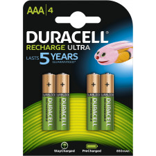 Duracell StayCharged AAA (4pcs) Bateria recarregável Hidreto metálico de níquel
