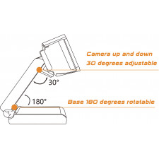 Conceptronic AMDIS02B webcam 5 MP 2592 x 1944 pixels USB 2.0 Preto