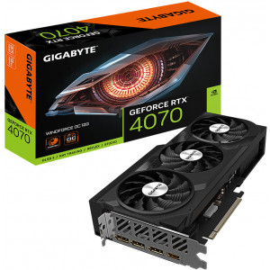 Gigabyte GV-N4070WF3OC-12GD placa de vídeo NVIDIA GeForce RTX 4070 12 GB GDDR6X