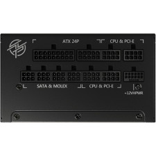 MSI MPG A850G PCIE5 fonte de alimentação 850 W 24-pin ATX ATX Preto