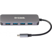 D-Link DUB-2340 hub de interface USB Type-C 5000 Mbit s Cinzento