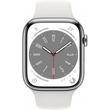 Apple Watch Series 8 OLED 45 mm 4G Prateado GPS