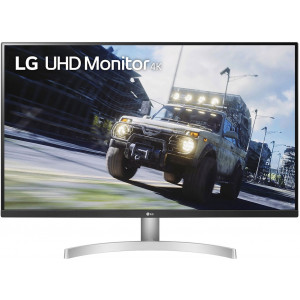 LG 32UN500P-W monitor de ecrã 80 cm (31.5") 3840 x 2160 pixels 4K Ultra HD Prateado, Branco