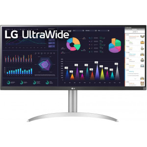 LG 34WQ65X-W monitor de ecrã 86,4 cm (34") 2560 x 1080 pixels UltraWide Quad HD LCD Cinzento