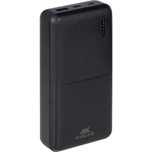 Rivacase VA2571 power bank Polímero de lítio (LiPo) 20000 mAh Preto