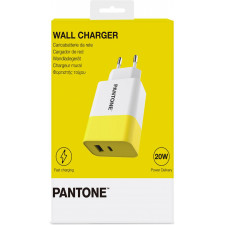 Pantone PT-PDAC02Y carregador de dispositivos móveis Branco, Amarelo Interior
