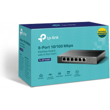 TP-Link TL-SF1006P switch de rede Não-gerido Fast Ethernet (10 100) Power over Ethernet (PoE) Preto