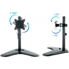 TooQ DB1701TN-B montagem e suporte para monitores 81,3 cm (32") Preto Secretária