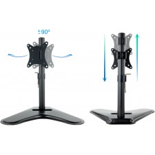 TooQ DB1701TN-B montagem e suporte para monitores 81,3 cm (32") Preto Secretária