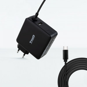 TooQ TQLC-USBC90PD adaptador e transformador Automático 90 W Preto