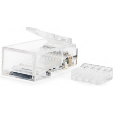 Nanocable 10.21.0201-50 conector RJ-45 Transparente