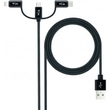 Nanocable 10.01.3200 cabo USB 1 m USB 2.0 USB A Micro-USB B Preto