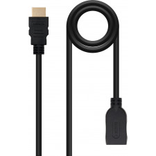 Nanocable 10.15.1011 cabo HDMI 1 m HDMI Type A (Standard) Preto