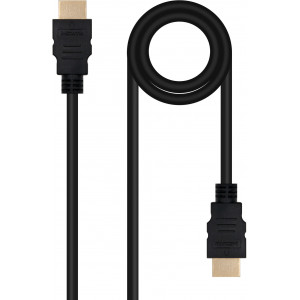 Nanocable 10.15.3800 cabo HDMI 0,5 m HDMI Type A (Standard) Preto