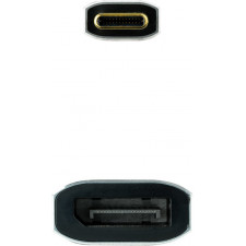 Nanocable 10.16.4104-G adaptador de cabo de vídeo 0,15 m USB Type-C DisplayPort Cinzento