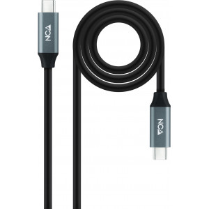 Nanocable 10.01.4301-L150 cabo USB 1,5 m USB4 Gen 2x2 USB C Preto