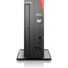 Fujitsu ESPRIMO G6012 i5-12400T UCFF Intel® Core™ i5 16 GB DDR4-SDRAM 512 GB SSD Windows 11 Pro Mini PC Preto, Vermelho