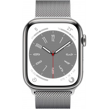 Apple Watch Series 8 OLED 45 mm 4G Prateado GPS
