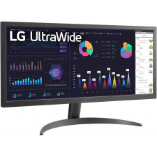 LG 26WQ500-B monitor de ecrã 65,3 cm (25.7") 2560 x 1080 pixels 4K Ultra HD LCD Preto