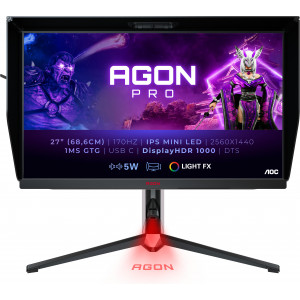 AOC AG274QXM monitor de ecrã 68,6 cm (27") 2560 x 1440 pixels Quad HD LED Preto, Vermelho