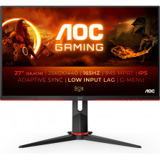 AOC Q27G2S EU monitor de ecrã 68,6 cm (27") 2560 x 1440 pixels Quad HD LED Preto, Vermelho