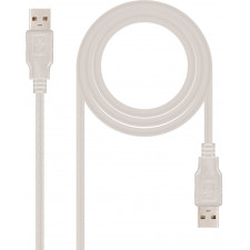 Nanocable 10.01.0303 cabo USB 2 m USB 2.0 USB A Bege