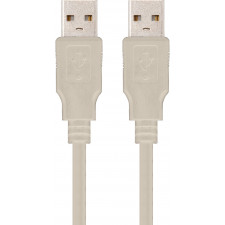 Nanocable 10.01.0303 cabo USB 2 m USB 2.0 USB A Bege