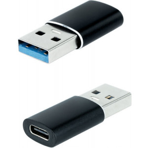 Nanocable 10.02.0012 adaptador para cabos USB C USB A Preto