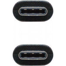 Nanocable USB 2.0, 0.5m cabo USB 0,5 m USB C Preto