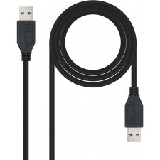 Nanocable 10.01.1001-BK cabo USB 1 m USB 3.2 Gen 1 (3.1 Gen 1) USB A Preto