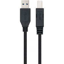 Nanocable 10.01.0802-BK cabo USB 2 m USB 3.2 Gen 1 (3.1 Gen 1) USB A USB B Preto